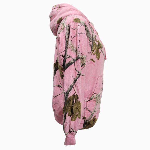 RealTree Hooded Coat Jacket Pink Camo M - Picture 4 of 9